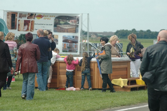 Bij de presentatie van Sun Ray Spa`s op het Midzomer Event.