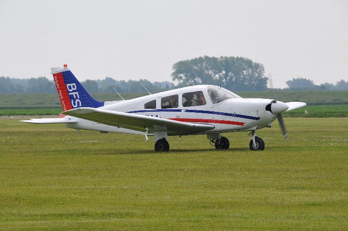 Nog een Belgische bezoeker die met zijn Piper het Event komt bezoeken.