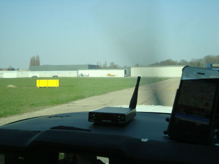 Op het vliegveld van Antwerpen.