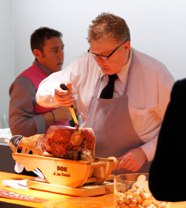 Op de Snaidero stand in Milaan.